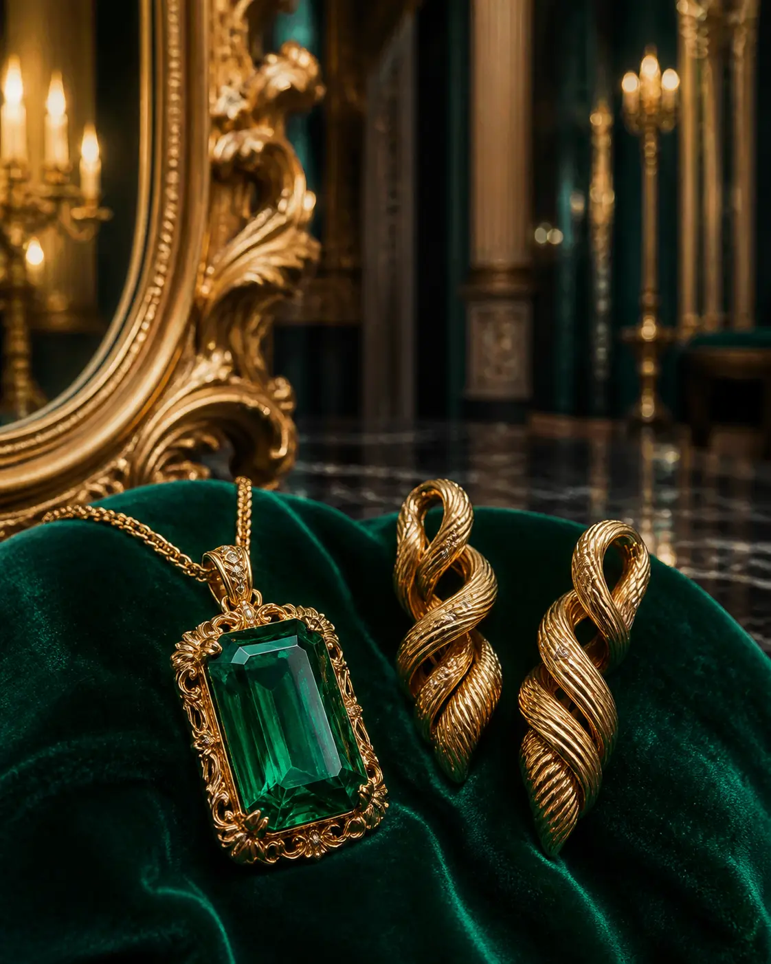 Close detail: Emerald / 02